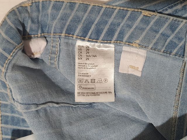 leggings vaqueros tiro alto h&m