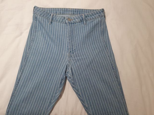 leggings vaqueros tiro alto h&m