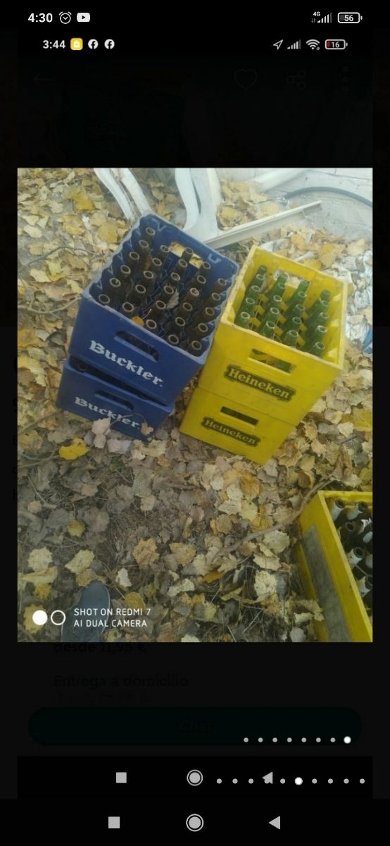 4 cajas de botellines