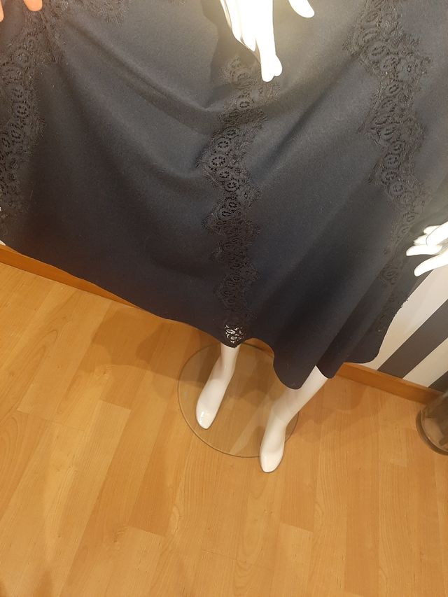 Vestido de lana  natural # Carolina Herrera