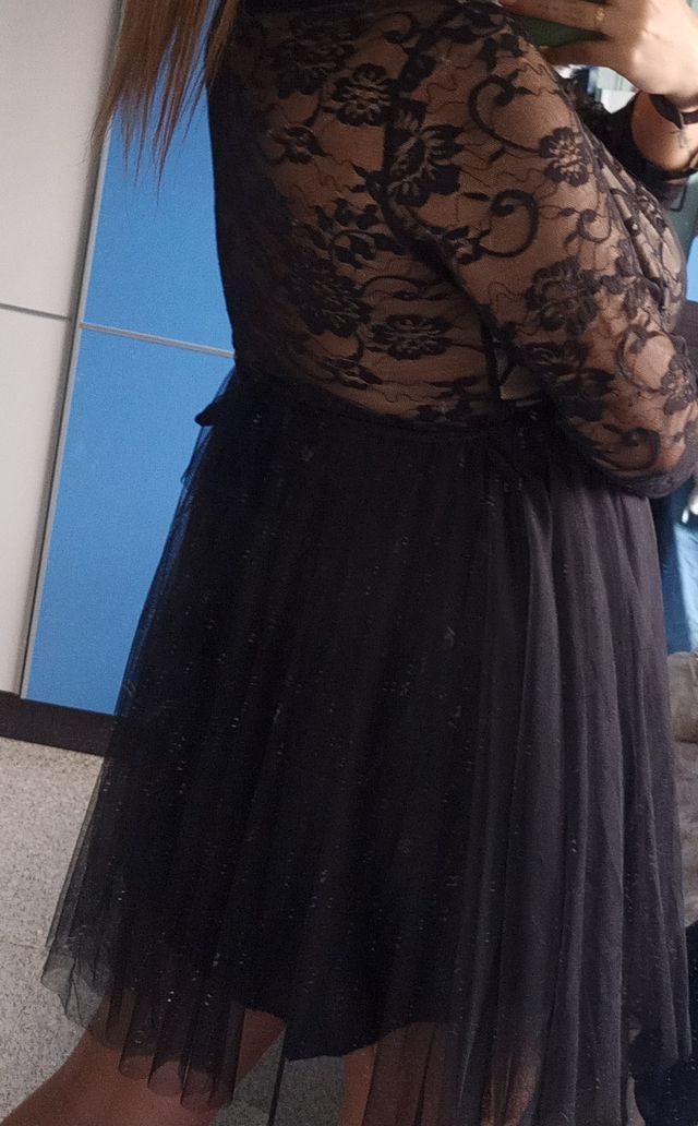 Vestido Arreglado Negro
