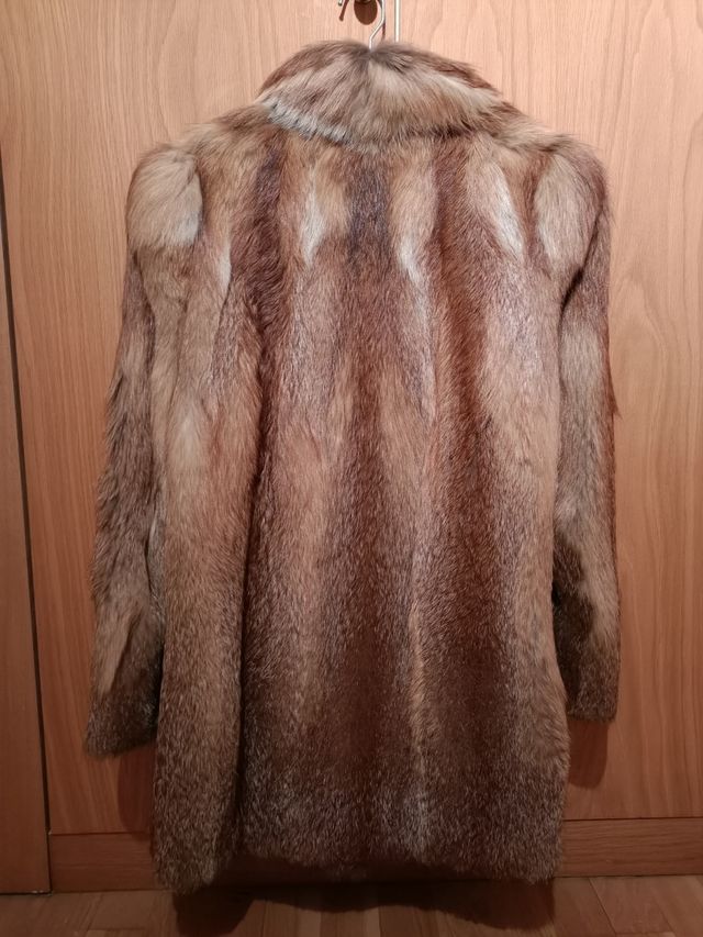 Chaquetón de zorro auténtico
