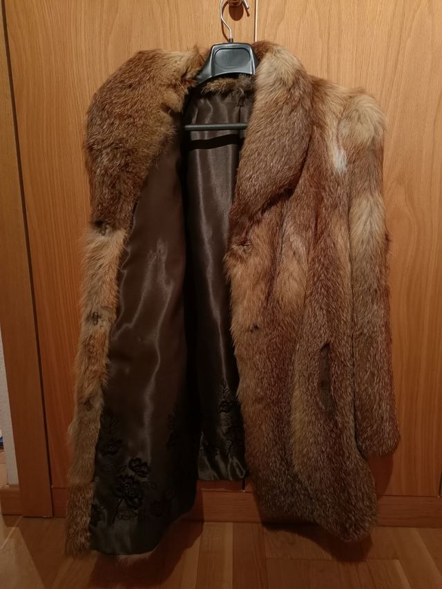 Chaquetón de zorro auténtico