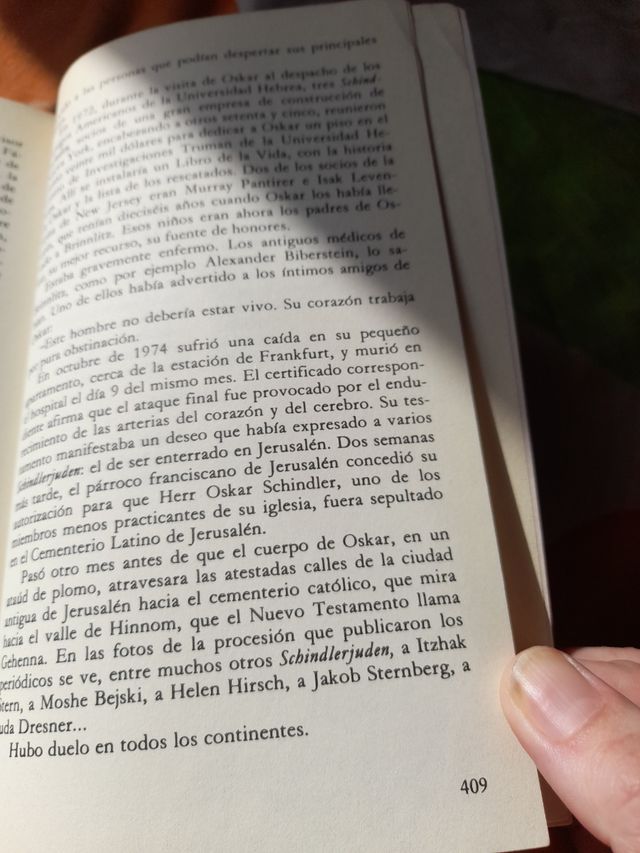 Libro La lista de Schindler