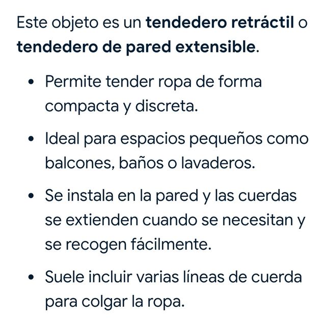 tendedero automático pared