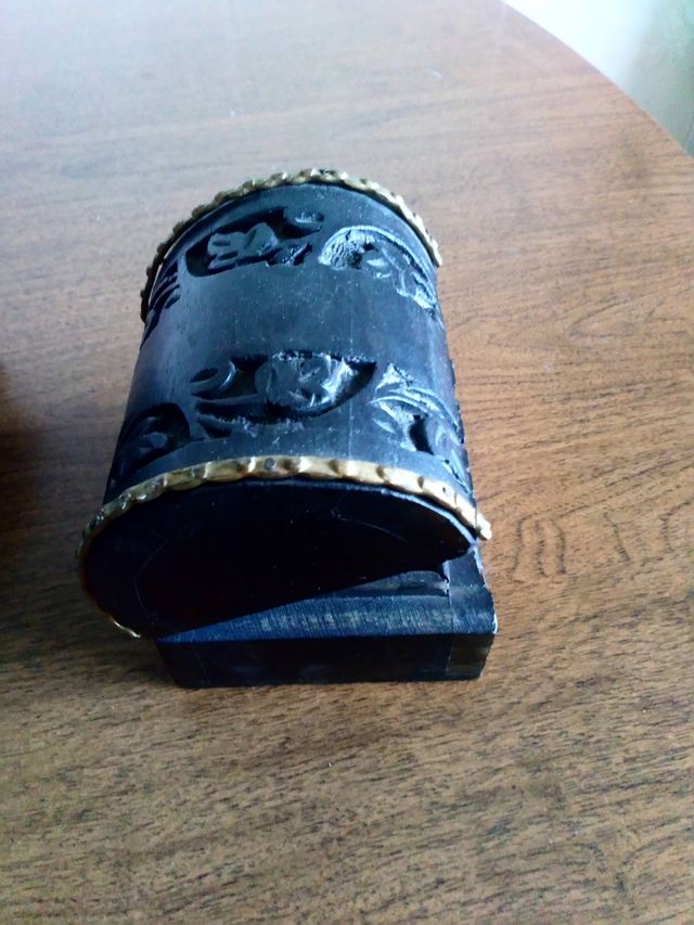 Juego de baúles en madera con decoración