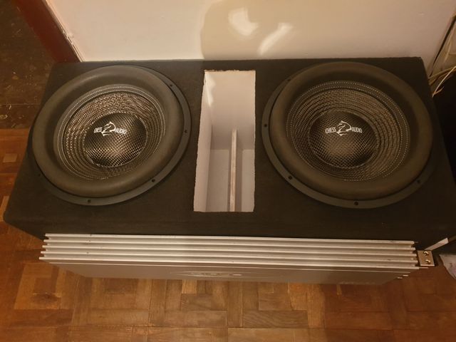 amplificador y subwoofer de competicion gama alta