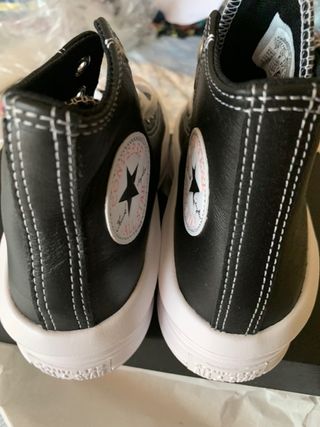 zapatillas converse bota piel