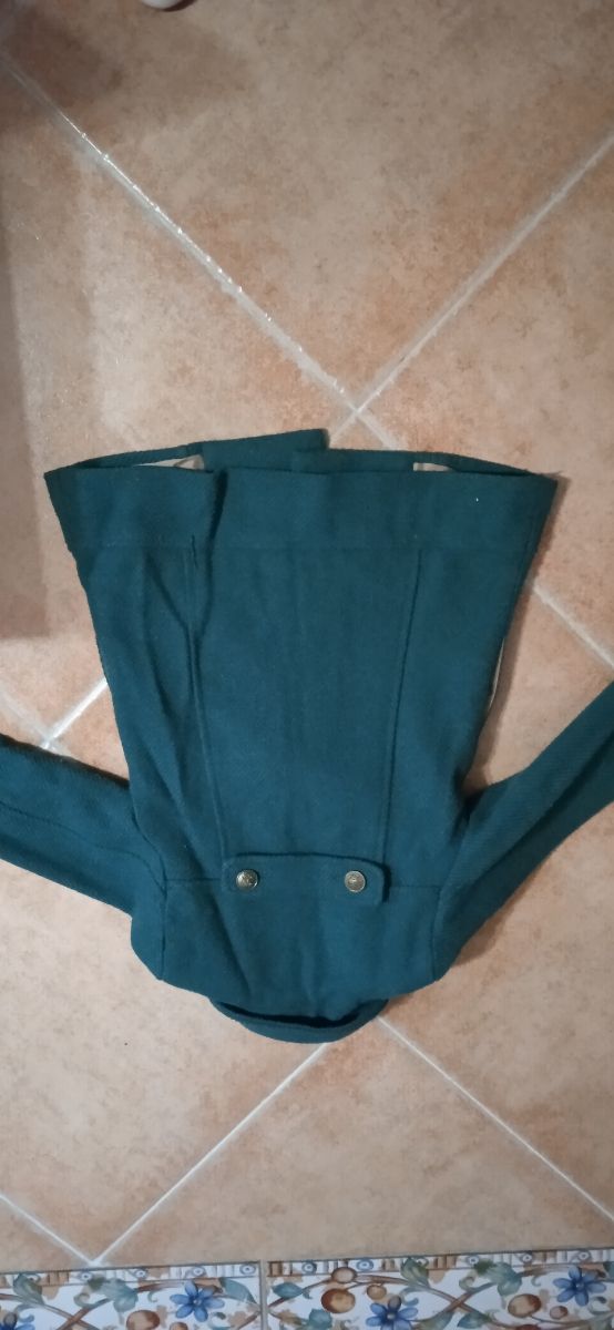 abrigo verde botella talla 2 años