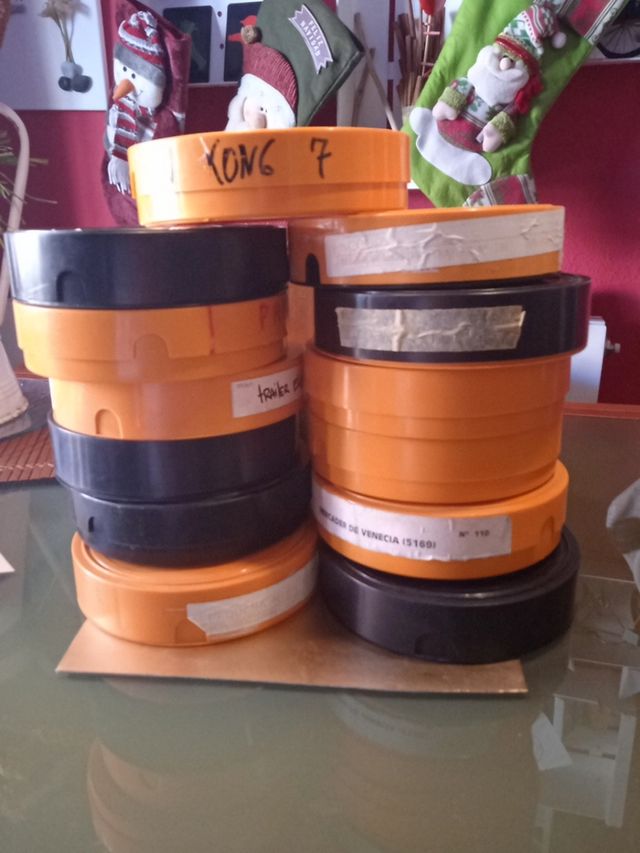 lote bobinas películas tráiler 35 mm