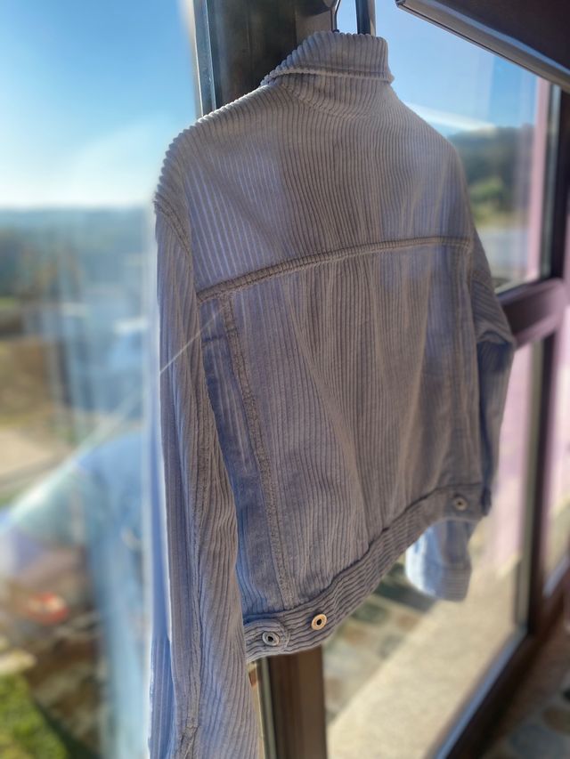 Chaqueta de pana azul 