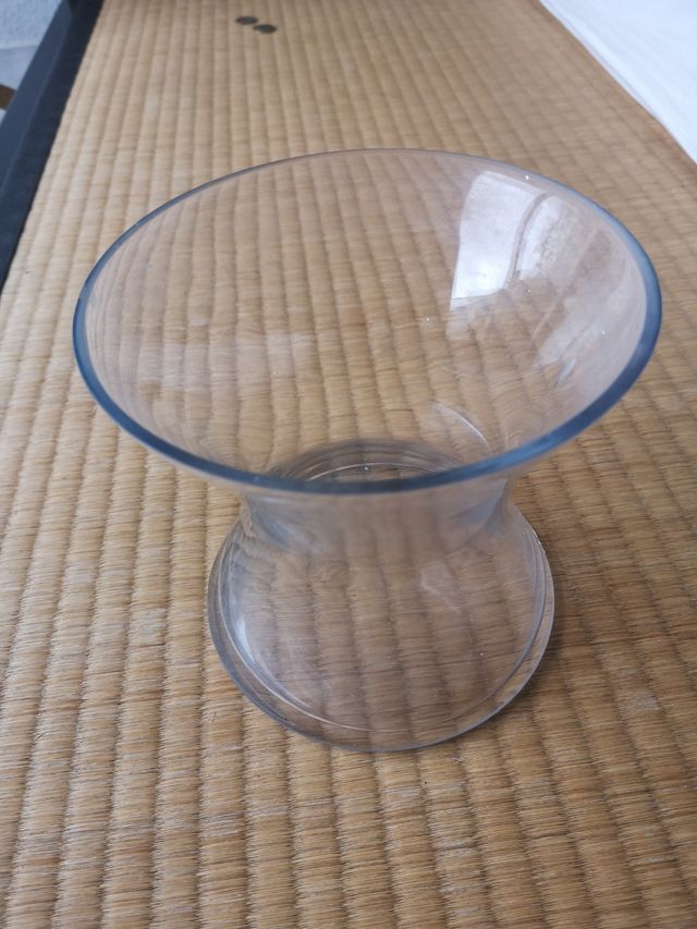 maceta de cristal para flores u orquídeas