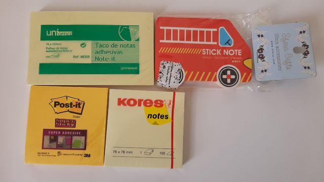 Lote post it notas adhesivas sin abrir
