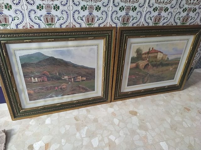 Dos cuadros de  salon