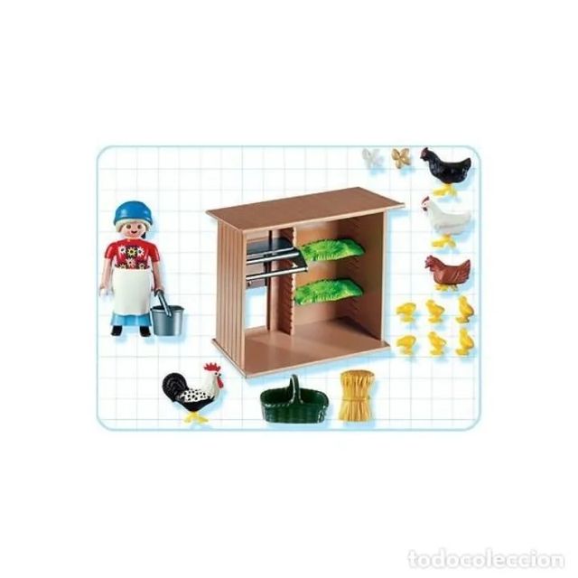 Playmobil-Gallinero gallinas granja.Belén.4492.