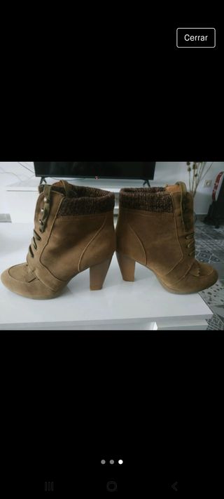 Botines marrones marypaz de segunda mano por 7 EUR en Alcorcón en WALLAPOP