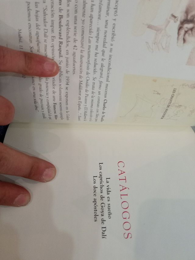 catálogo sobre obra gráfica de Dalí