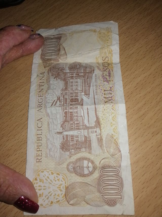 billete 1000 pesos Argentina 