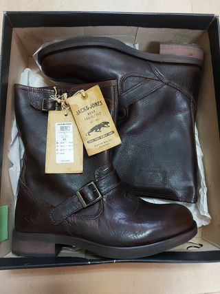 Botas piel Jack \u0026amp; Jones, talla 43 de segunda mano por 50 EUR en Xativa  en WALLAPOP