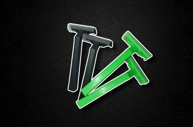 🪒Rasuradoras 100 unidades negras / verdes