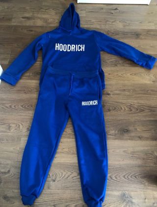 chandal hoodrich azul
