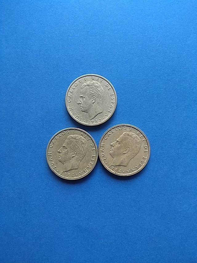 monedas 100 pesetas 1982 1984 rey juan Carlos