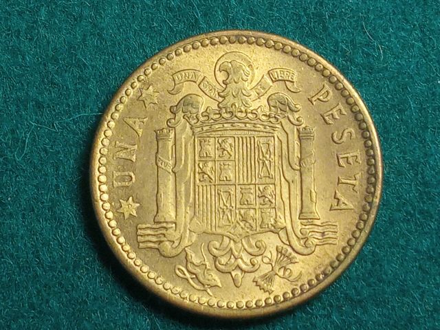 ERROR. VARIANTE moneda 1 peseta 1953