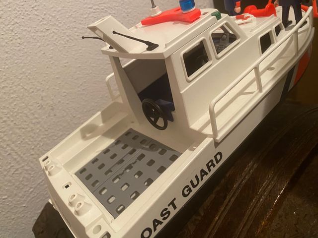 Lancha y helicóptero guardacostas Playmobil