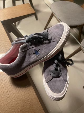 zapatillas converse grises