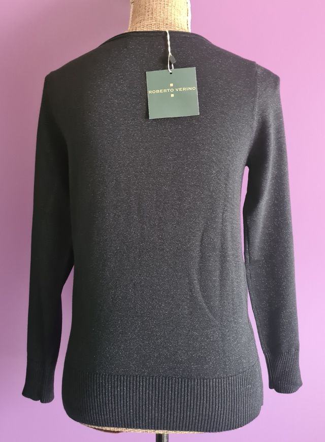 Jersey Roberto Verino transparencias metalizado