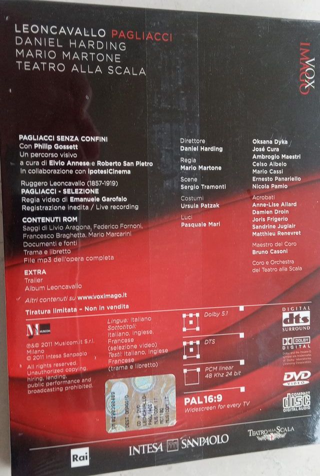 DVD - #Leoncavallo - PAGLIACCI #idearegalo
