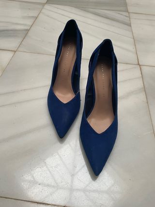 The No End Zapatos azul eléctrico Zara- 39