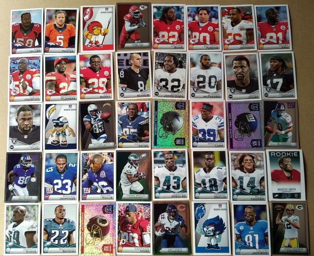 cromos NFL 2014, 2015 y 2018