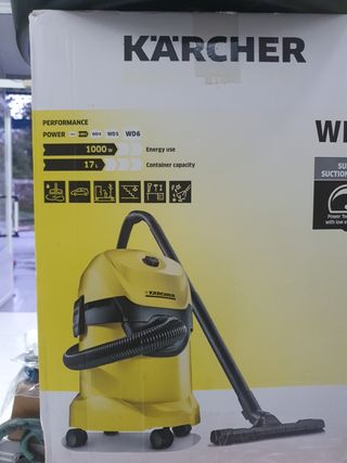 Aspiradora Karcher WD 1 15L 1000W p/ Polvo y Liquido