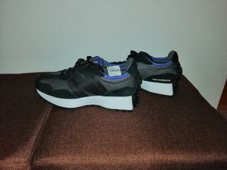 New Release New Balance 327 Black Blue GS WS327LAC - New Balance outlet