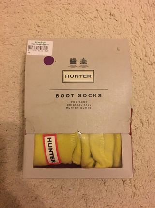 Calcetines Hunter Talla L. Bota alta. de segunda mano por 15 EUR en A Telva  en WALLAPOP