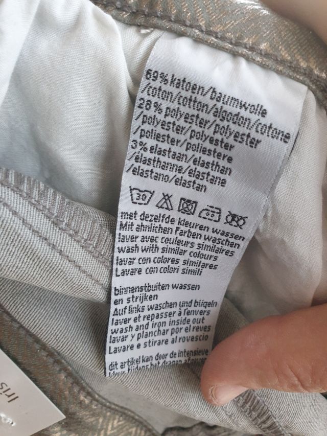 Pantalon nuevo dorado y verde