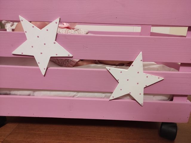 Juguetero madera con ruedas