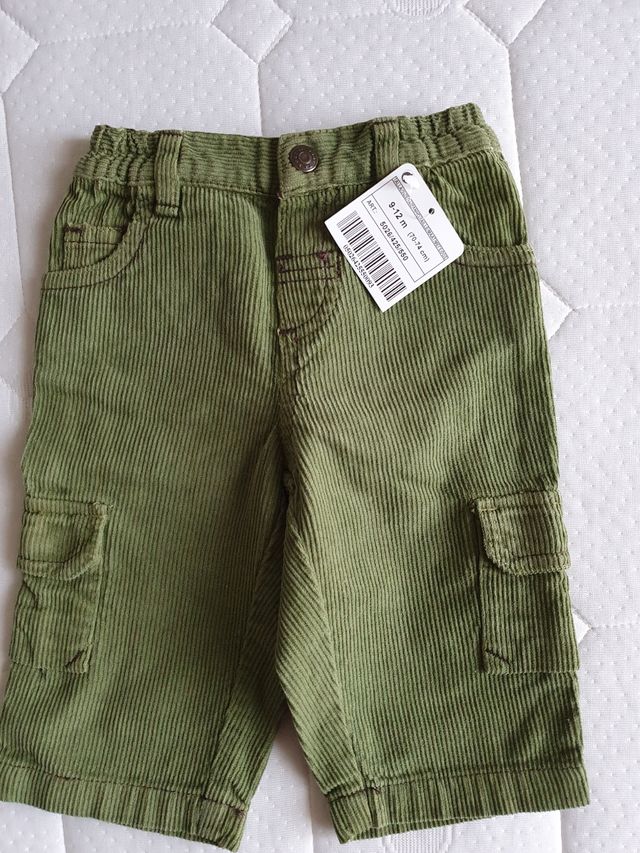 pantaloncini di velluto 9/12 mesi