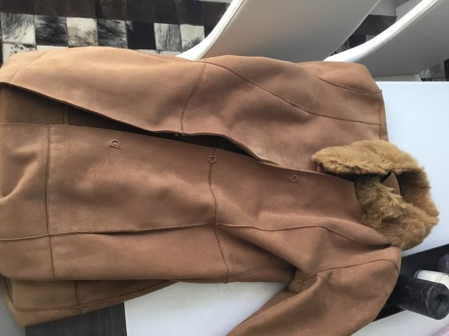Abrigo piel vuelta talla 40. Oferta Black Friday