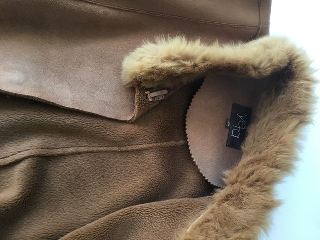 Abrigo piel vuelta talla 40. Oferta Black Friday