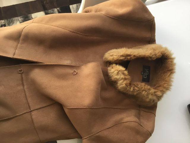 Abrigo piel vuelta talla 40. Oferta Black Friday