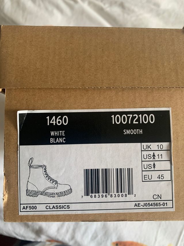 Botas Dr. Martens originales 45 blancas