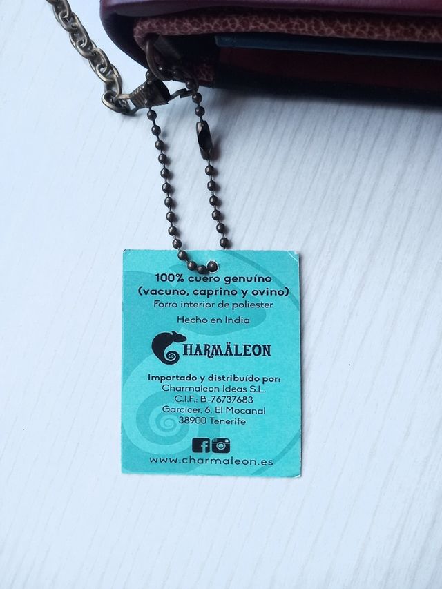 Cartera bolso de piel