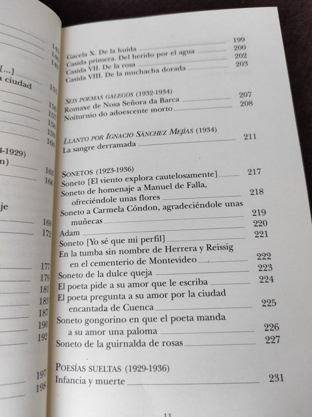 Libro Antología Poética. Federico García Lorca