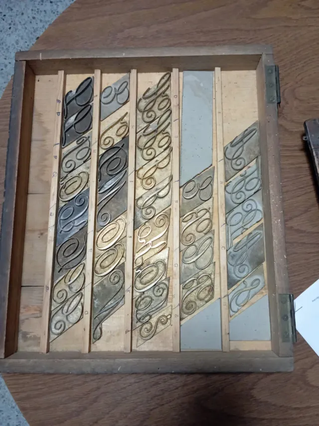 Abecedario de letras antiguas.