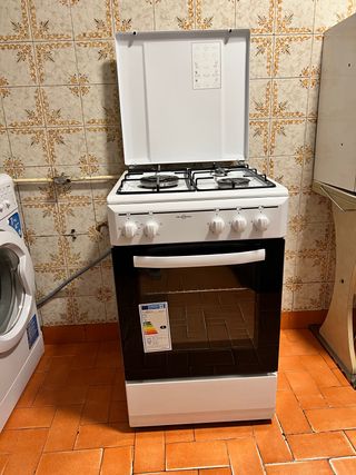 Cocina de gas con horno eléctrico de segunda mano por 180 EUR en Guadarrama  en WALLAPOP