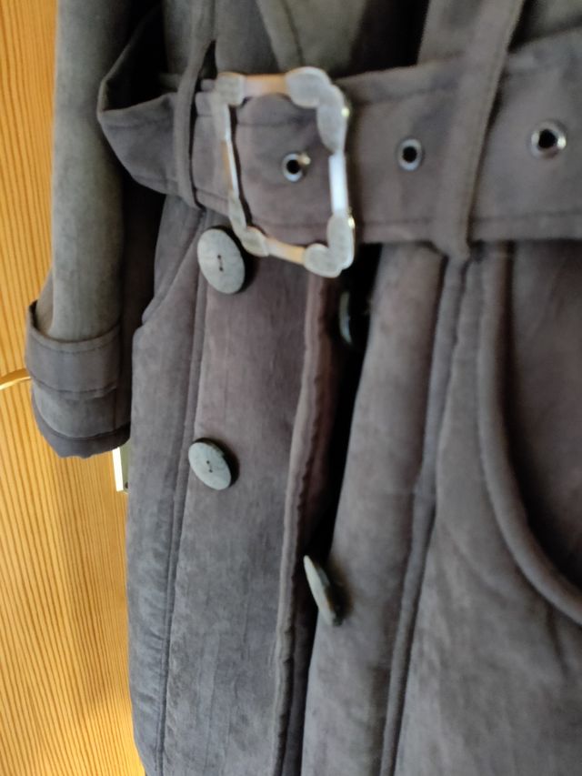 Chaquetón ante con pelo en el interior