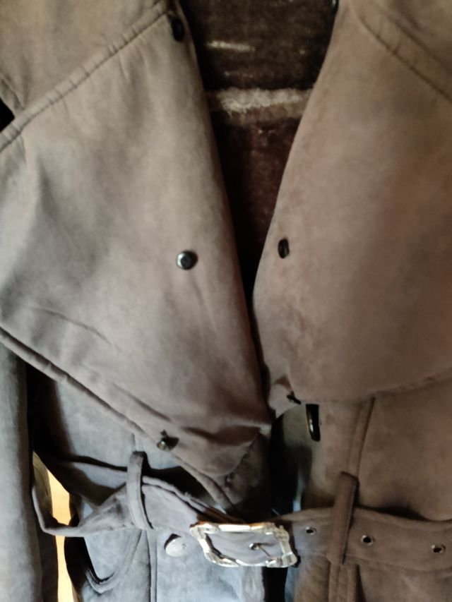 Chaquetón ante con pelo en el interior