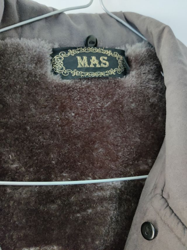 Chaquetón ante con pelo en el interior